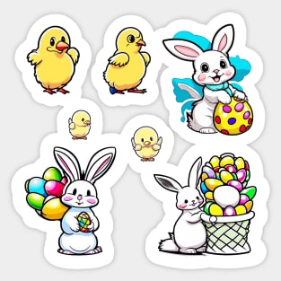 Easter Bunny Sticker Pack Sticker